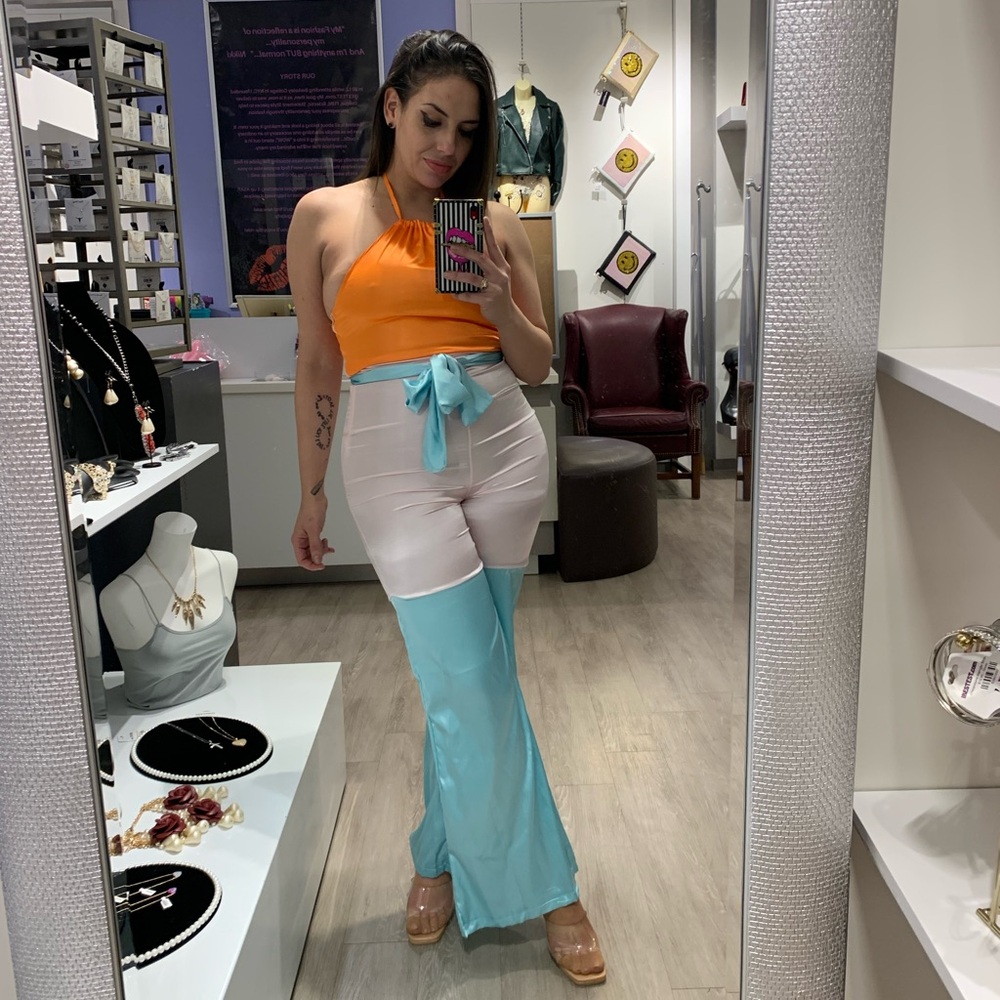 Pastel Colorblock Jumpsuit